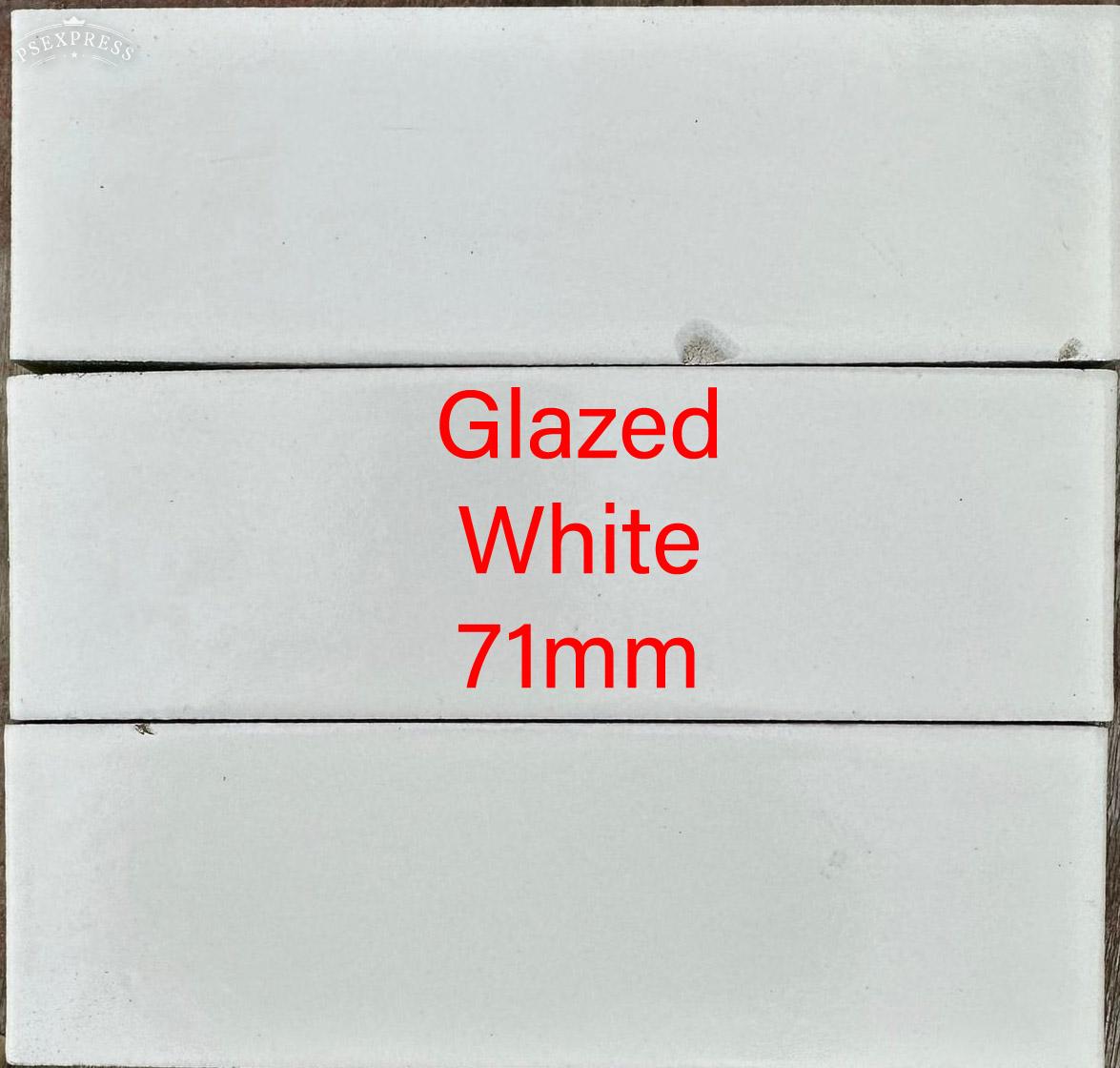 Glazed white 71mm